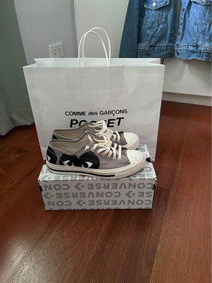 CDG Converse Jack Purcell grey/black