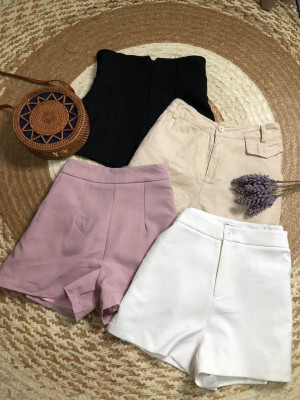 Korean zipper shorts