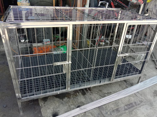 Stainless dog cage