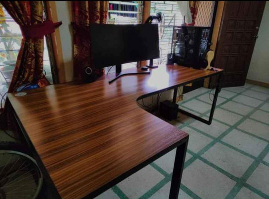 L shape computer table