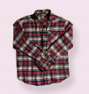 Mint red checkered buttoned longsleeve shirt