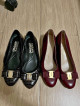 Ferragamo flats and wedge bundle