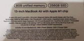 MacBook Air 256GB 2020