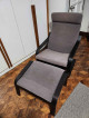 Ikea Poang Armchair and Ottoman Set