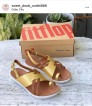 Brand new Fitflop loopy sandal artisan gold