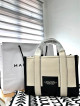 Marc Jacobs Leather Mini Tote Bag in Ivory Multi