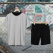 Crew neck tshirt and Urban shorts