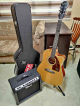 Epiphone AJ-210CE w/ hard case w/ FREE Chard GT-15 guitar amplifier