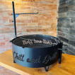 Firepit thick metal with customized name