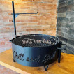 Firepit thick metal with customized name