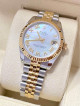 Rolex Datejust 31 Mother of Pearl Roman Dial Two Tone Yellow Gold