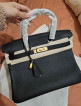 Birkin Premium Leather Hand-Stitched Hand Bag