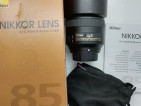 Nikkor 85mm f1.8G prime lens