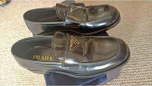 Original Prada Black Leather Shoes for men