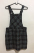 Overall Plaid Jumper Dress Skirt