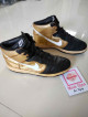 Original Nike Vintage 2007 Metallic Gold and Black Dunk High