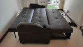 Best Seller heavy duty leather sofabed With cup holder