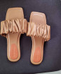 Flat scrunchie sandals High Quality