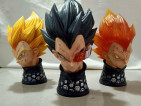 DBZ Vegeta Figure with 3 extra Heads 1 with light