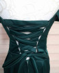 Emerald Green Duchess Gown X Back