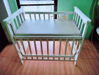 Baby Wooden Crib with uratex foam