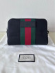 Gucci Web Stripe Canvas & Leather Crossbody Belt Bag