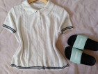 Knitted cropped Shirt M-L