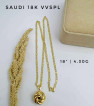 18K Saudi Gold Knot Set