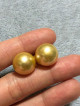 Jewelmer 14 mm Champagne South Sea Pearl Earrings