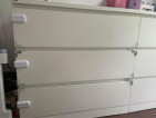 Ikea Malm 3-Drawer Dressers (2 pcs)