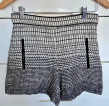 Zara Basic Tweed High Waist Shorts Medium 27-28”