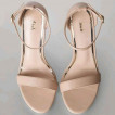 Minimalist Stiletto Heeled Ankle Strap Sandals