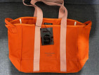 Acne Studios Orange Canvas Weekend Bag