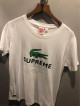 Lacoste x supreme tshirt//white