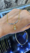 Elegant Diamond Necklace 14K YG Size 18