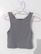 Zara racer back top gray Small- Brandnew