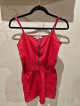 Forever 21 Red Sleeveless Romper