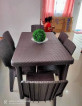 6 seaters rattan table set