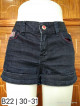 BLACK DENIM SHORTS