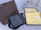 Louis Vuitton Paris plaque in Ruthenium colored metal