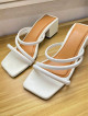 AUTHENTIC WHITE HEELS SANDALS