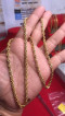 Saudi gold rope chain
