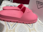 Onhand Authentic Pre-owned Begonia Pink Rubber Slides
