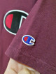 ORIGINAL CHAMPION big patch logo tee maroon
