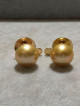 Jewelmer 14 mm Champagne South Sea Pearl Earrings