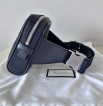 Gucci Web Stripe Canvas & Leather Crossbody Belt Bag