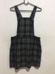 Overall Plaid Jumper Dress Skirt