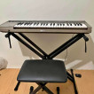 Piano with stand and stool