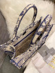 Dior Book Tote Small in Blue Toile de Jouy