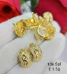 8k Saudi gold Clip Earrings...